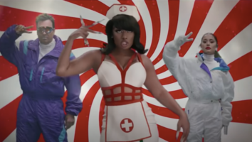 Ariana Grande, Megan Thee Stallion and Jimmy Fallon Debut 'It Was a… (Masked Christmas)' Song